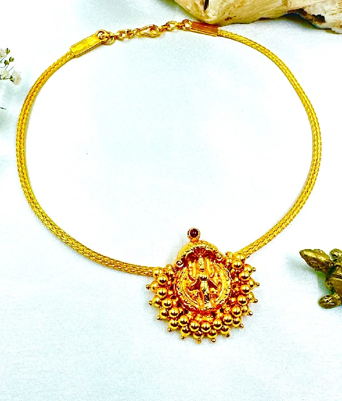 vintage necklaces for women -The Nagara Lakshmi Silver Necklace