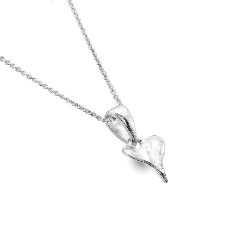 simple necklaces for women -Sea Gems Petite Heart Leaf Necklace