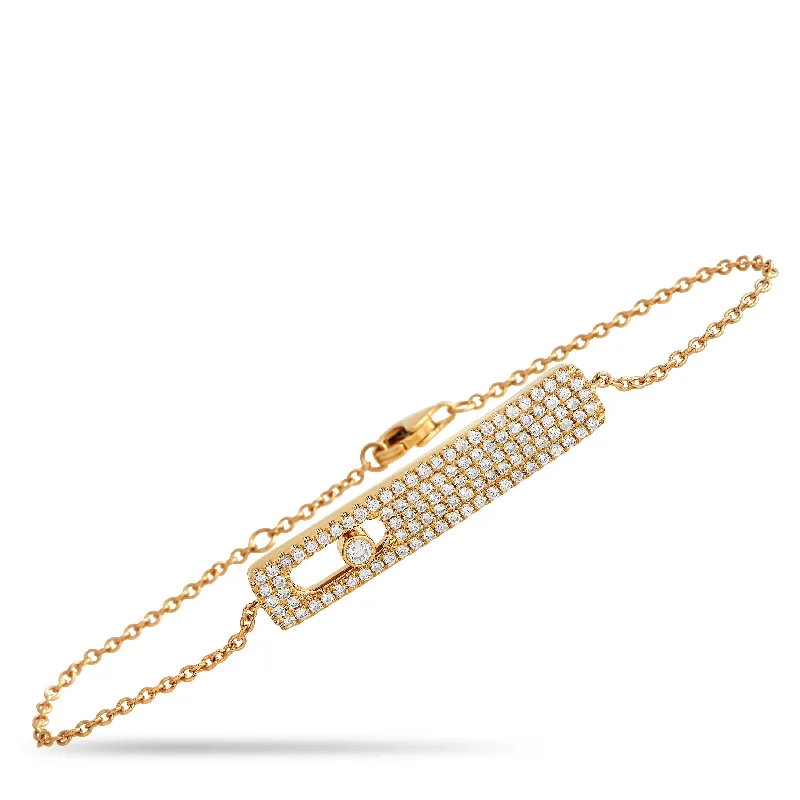 LB Exclusive 18K Yellow Gold 0.85ct Diamond Bracelet ALB-17916