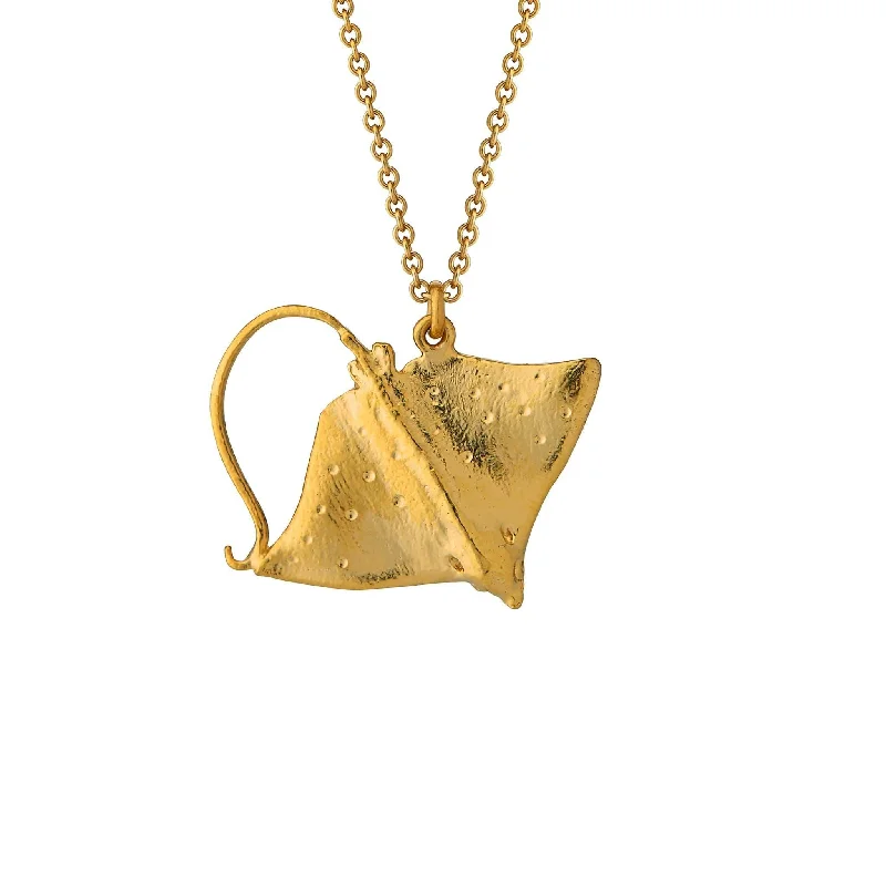 contemporary necklaces for women -Alex Monroe Stingray Necklace