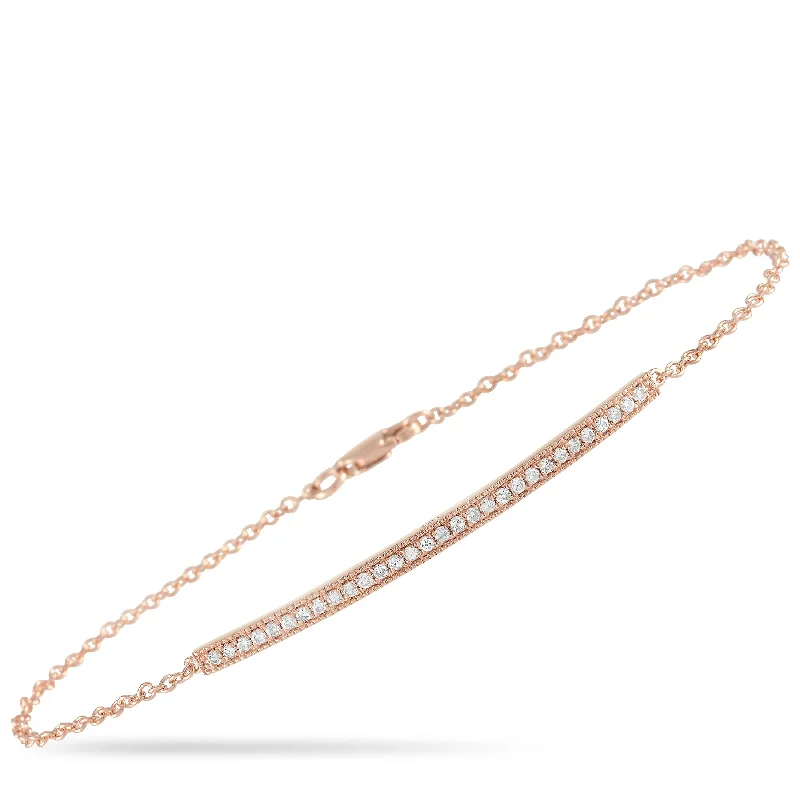 LB Exclusive 14K Rose Gold 0.25 ct Diamond Bracelet