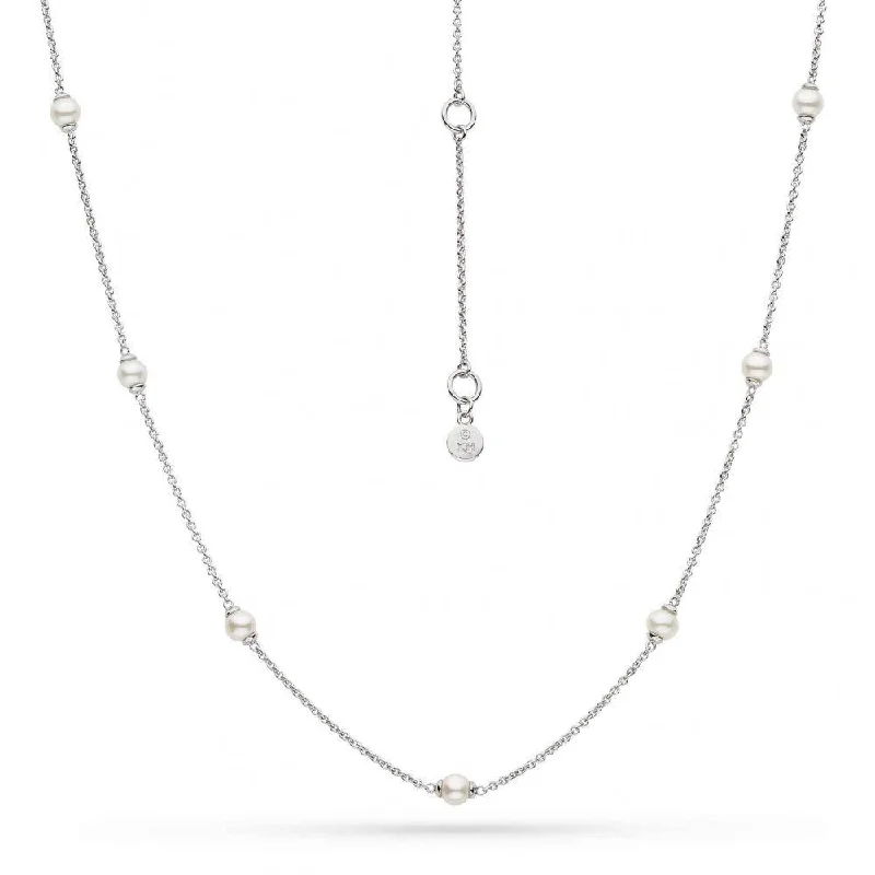 classic necklaces for women -Kit Heath Revival Astoria Pearl Station Necklace