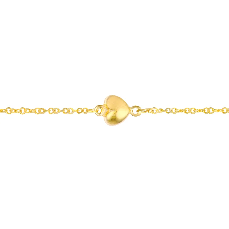 Puffy Heart Station Trio Bracelet