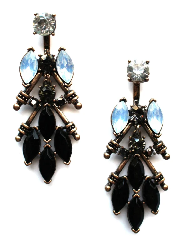 Crystal Edge Ear Jackets