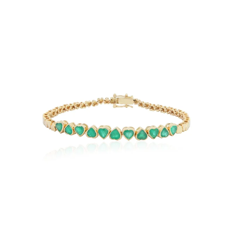 Emerald Heart Bracelet