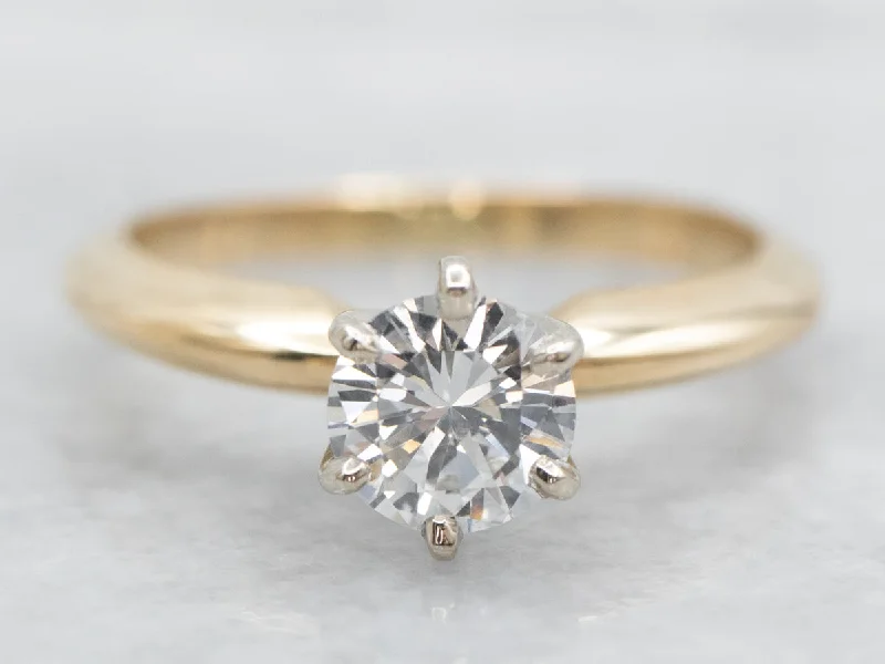 custom engagement rings for women -Diamond Solitaire Engagement Ring