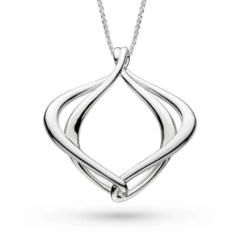 statement pendant necklaces for women -Kit Heath Entwine Alicia Grande Slider Necklace