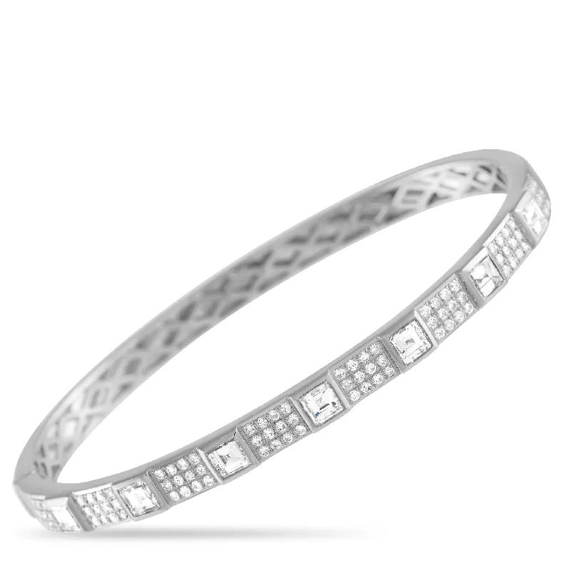 LB Exclusive 18K White Gold 2.65ct Diamond Bracelet ALB-17827