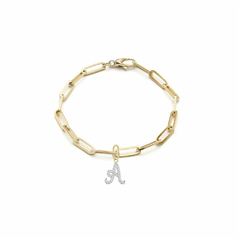 Meira T Chunky Chain Initial Bracelet