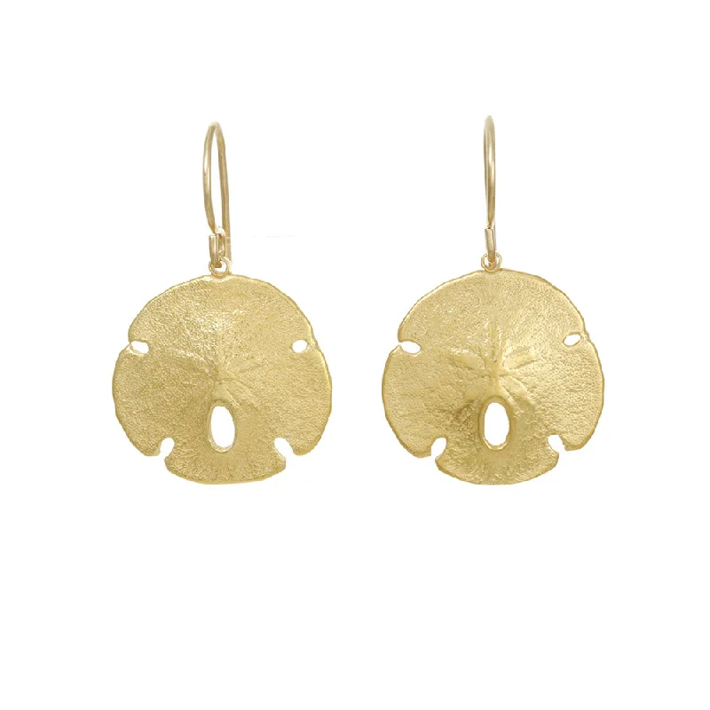 Large Sand Dollar Earrings