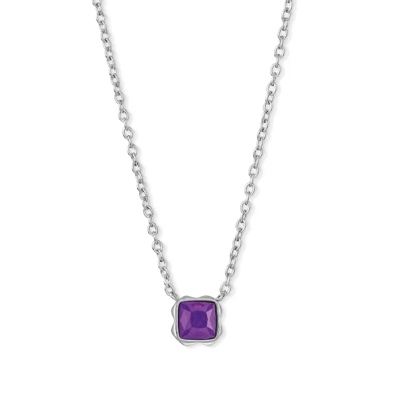 layered necklaces for women -Coeur De Lion February Birthstone Purple Sugilite Necklace