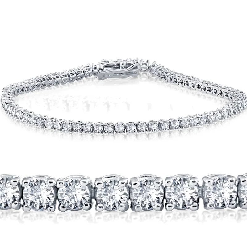 Certified 1.50Ct Diamond Tennis Bracelet 14k White Gold 7" Lab Grown (HI,SI1-2)