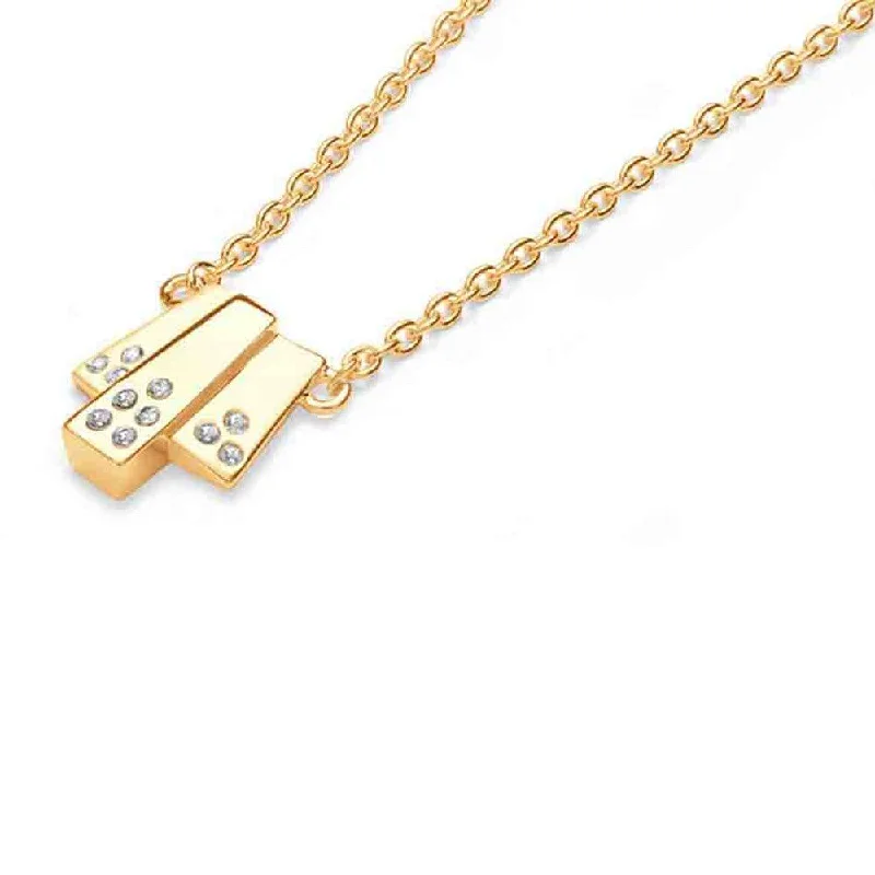 charm necklaces for women -Lucy Q Triple Layer At Deco Necklace