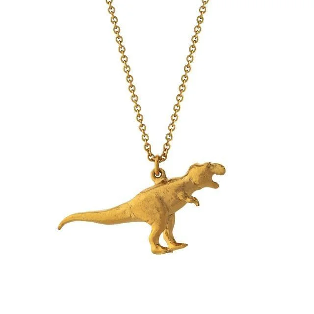 vintage style necklaces for women -Alex Monroe Tyrannosaurus Rex Necklace