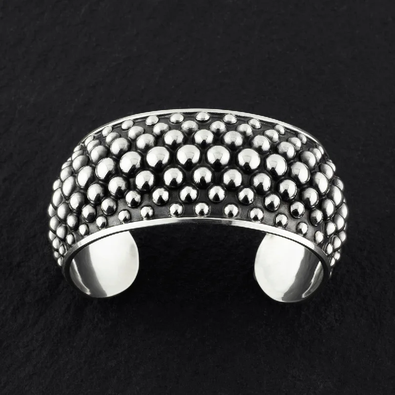 Mexican Sterling Silver Dot Cuff Bracelet