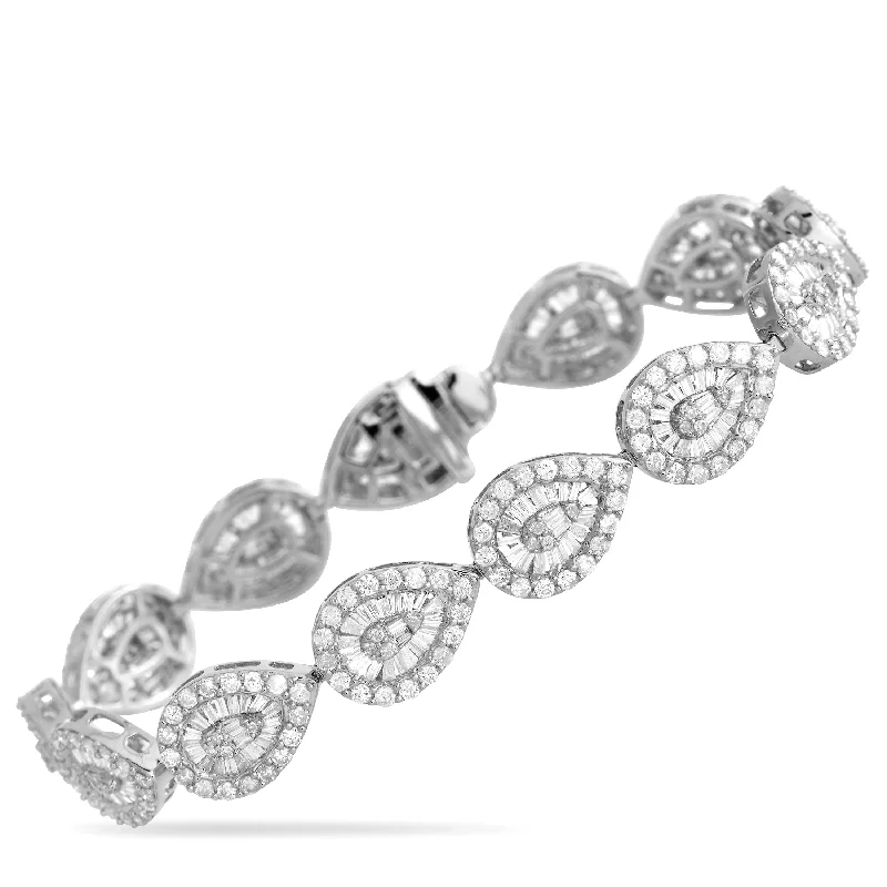 LB Exclusive 14K White Gold 6.05ct Diamond Bracelet mf21-110623