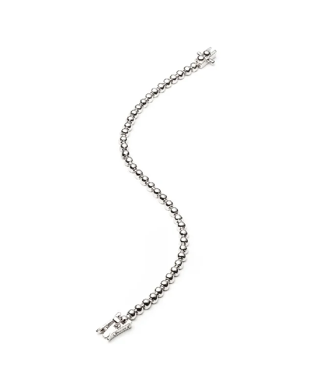 Eddie Borgo Rhodium Plated Dome Tennis Bracelet