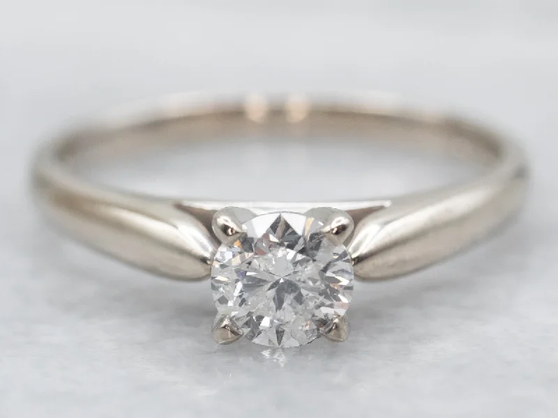 classic engagement rings for women -Modern Diamond Solitaire Engagement Ring