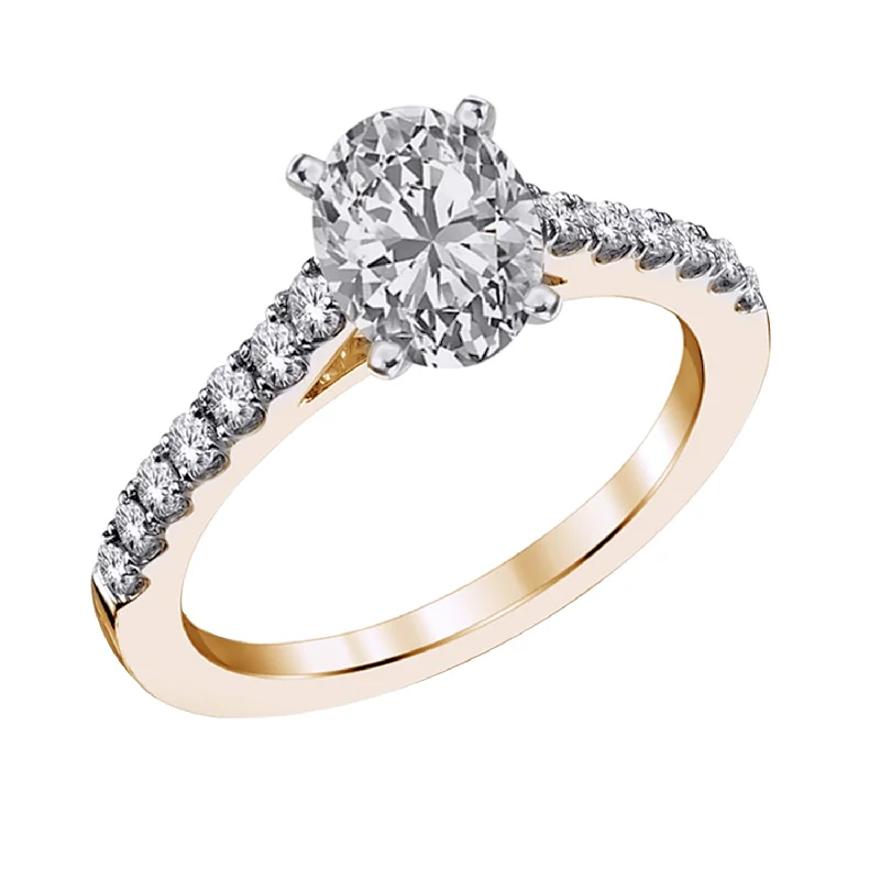 infinity symbol engagement rings -14KT 1.25CTW Lab Grown Diamond Engagement Ring