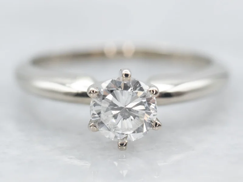 infinity symbol engagement rings -Classic Diamond Solitaire Engagement Ring