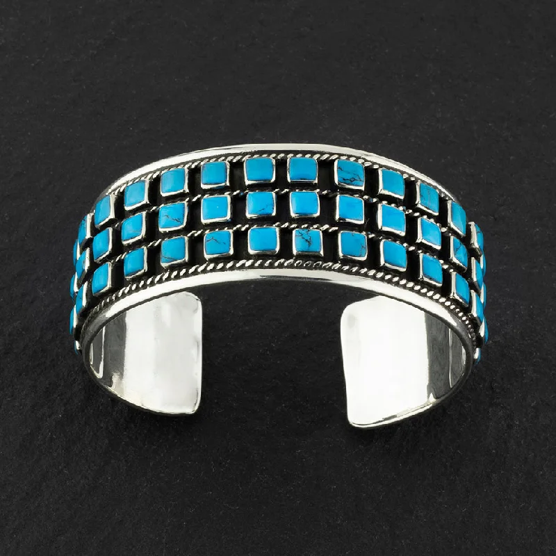 Wide Turquoise Cuff Bracelet