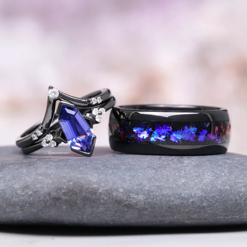 Orion Nebula™ & Tanzanite Couples Ring