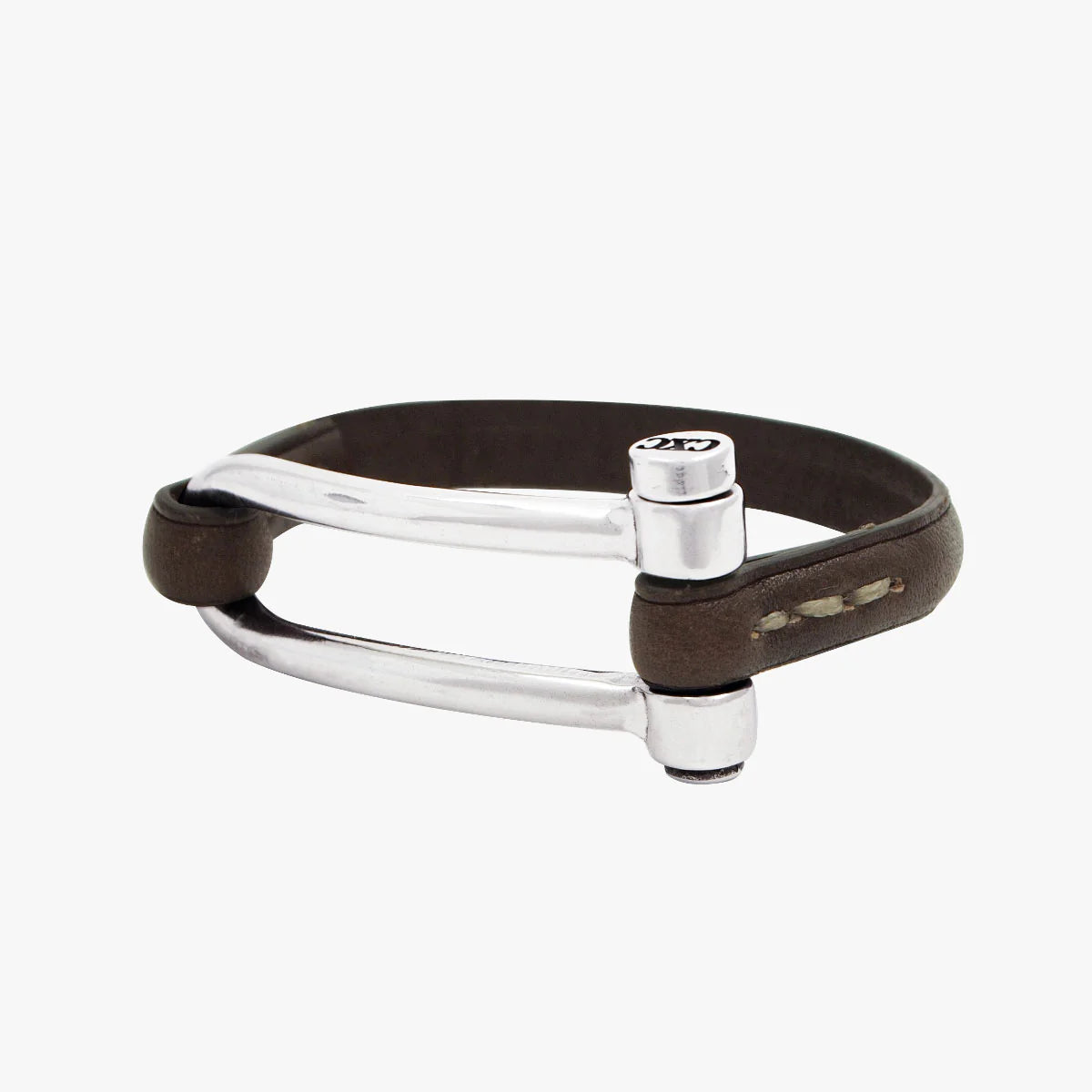 CXC KOA Shackle Bracelet -Dark Brown