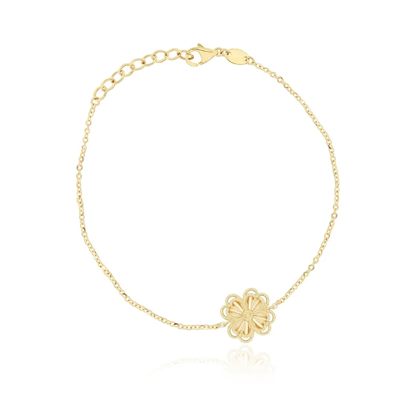 Gold Single Clover Bracelet