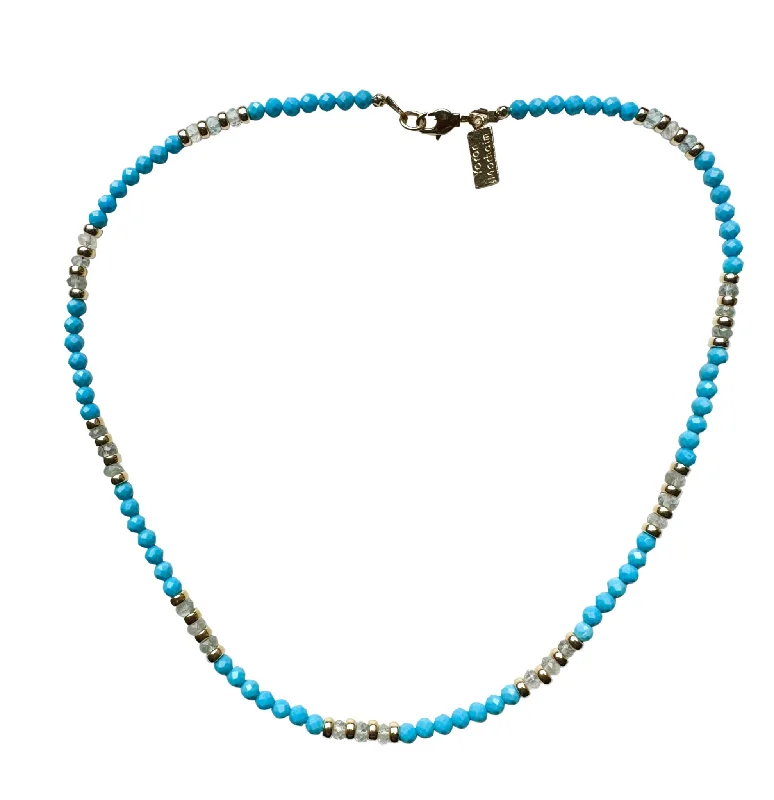 lucky charm necklaces for women -Yaron Morhaim Gold Turquoise Necklace