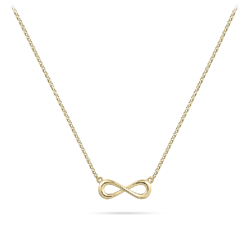 symbolic necklaces for women -Gold Vermeil Infinity Necklace