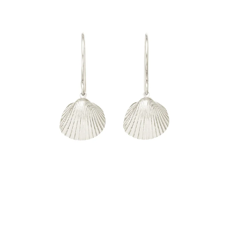 Small Sun Shell Earrings