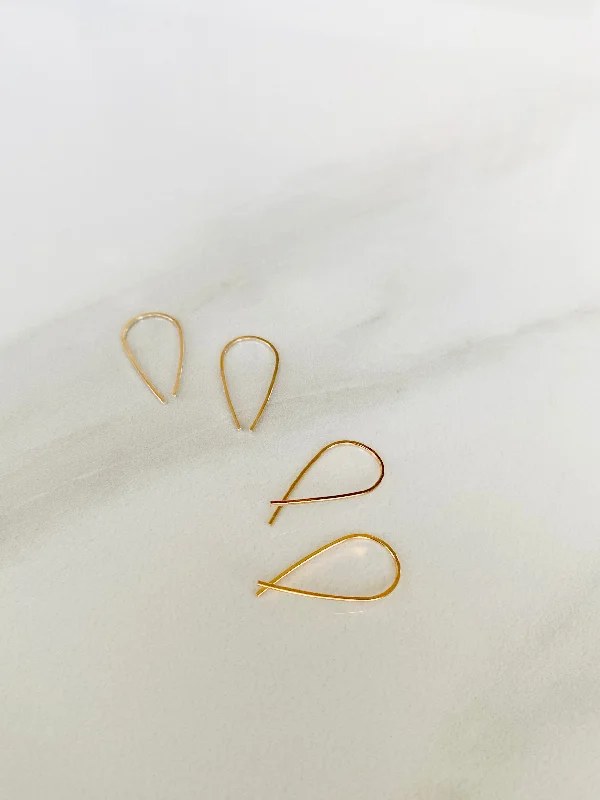 Wishbone Hoop Earrings