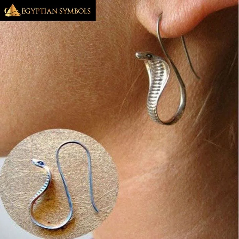 Egyptian cobra earrings