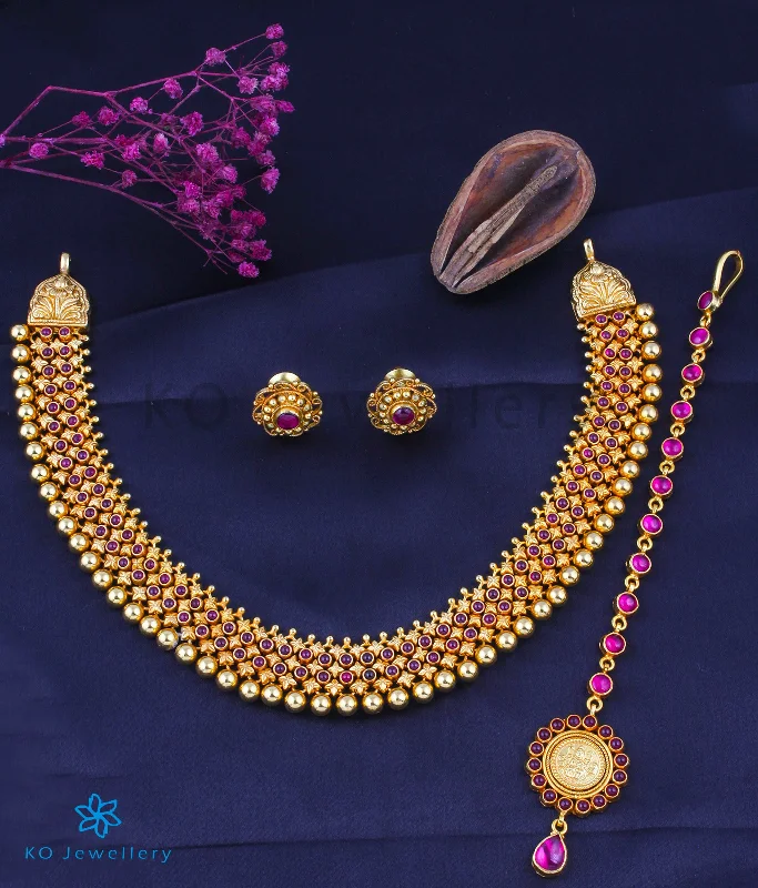 bridal shower necklaces for women -The Padmavat Bridal Set