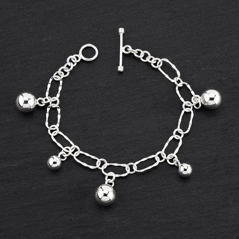 Sterling Silver Multi Charm Bracelet