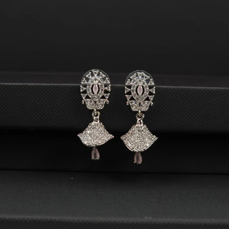 Arya - American diamond small jhumki earrings