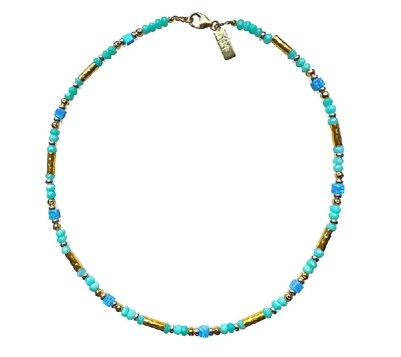 birthday gift necklaces for women -Yaron Morhaim Peruvian Opal Necklace