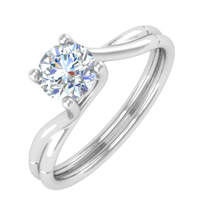 affordable custom engagement rings -1/2 Carat 4-Prong Set Diamond Solitaire Engagement Ring in Gold