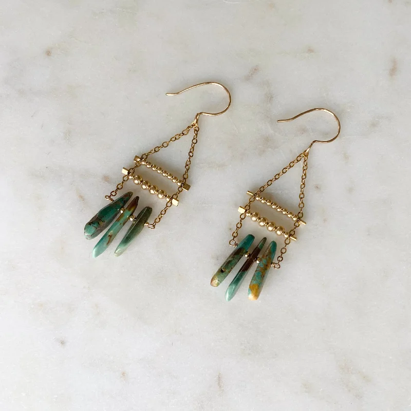 Turquoise Swing Earrings