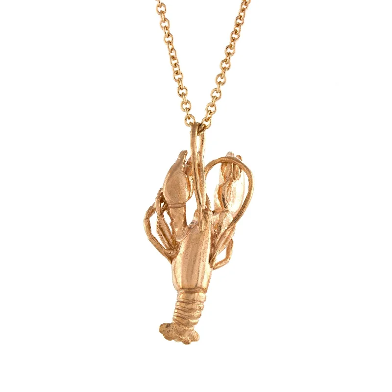 minimalist necklaces for women -Alex Monroe Lobster Necklace