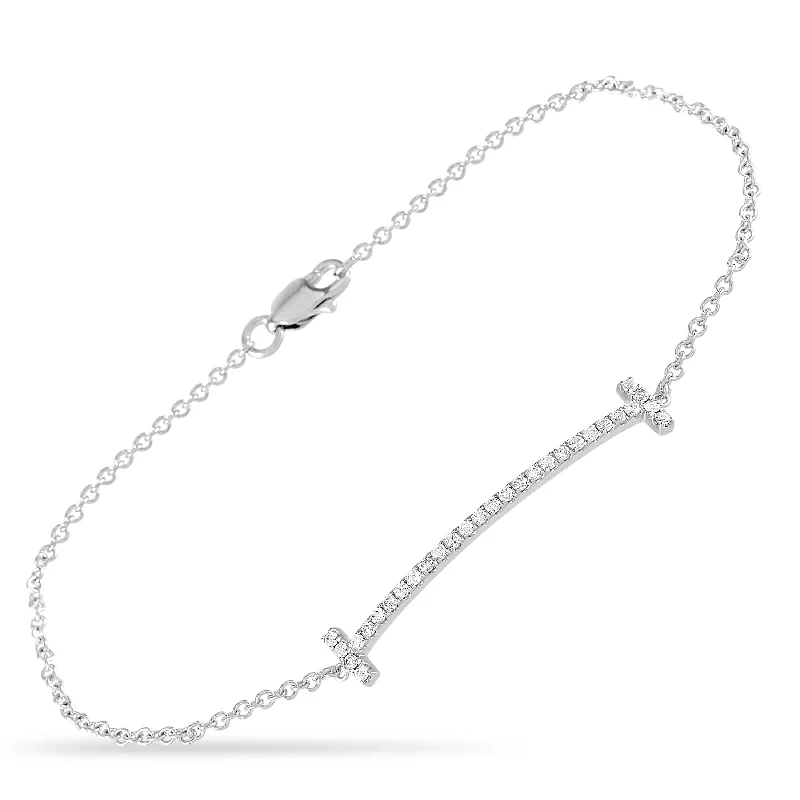 LB Exclusive 14K White Gold 0.25ct Diamond Bracelet