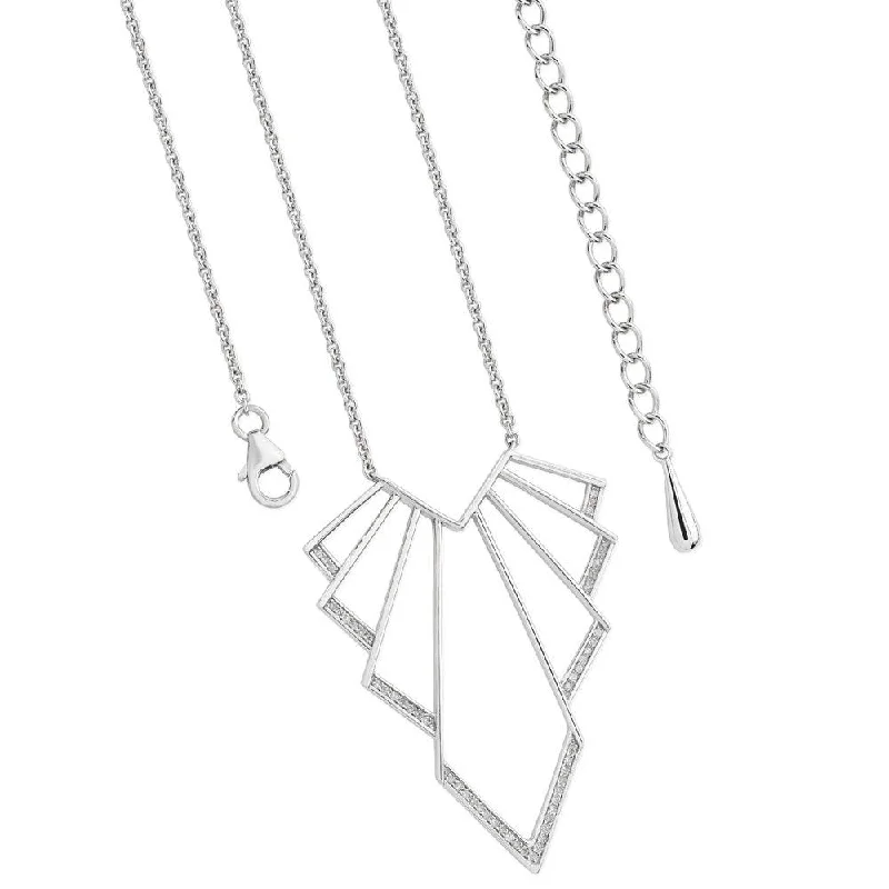 women’s necklaces -Lucy Q Art Deco Chrysler Necklace