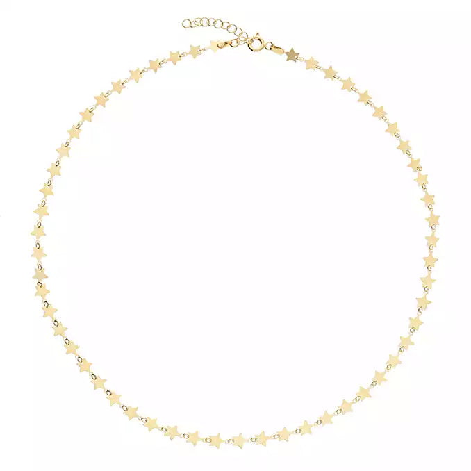 stacked necklaces for women -18ct Gold Vermeil Silver Star Necklace