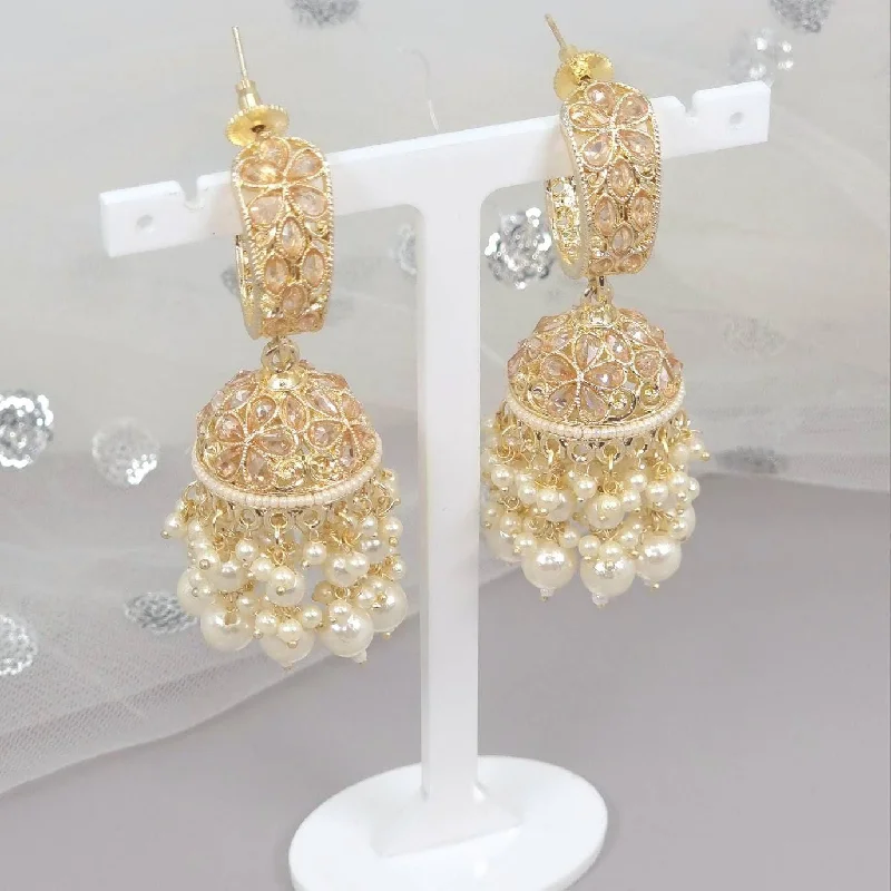 Geet - Polki Diamond Jhumki Earrings