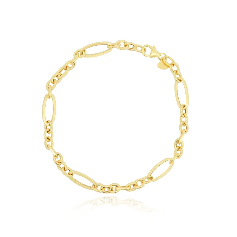 Mixed Oval Link Bracelet