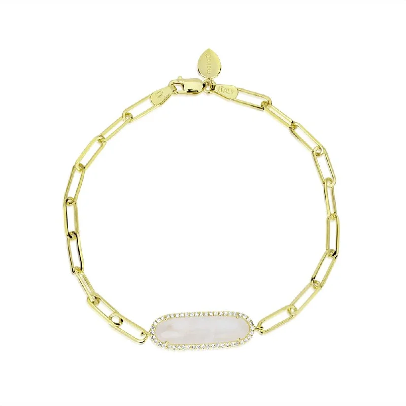 Meira T 14K Yellow Gold Moonstone bracelet