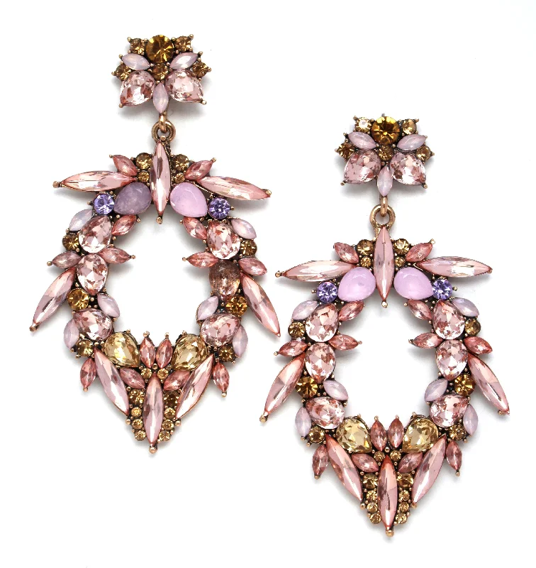 Blushing Fancy Dreams Statement Earrings