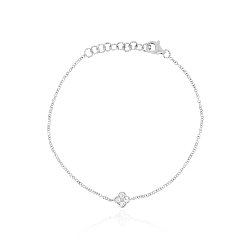 Diamond Single Clover Bracelet