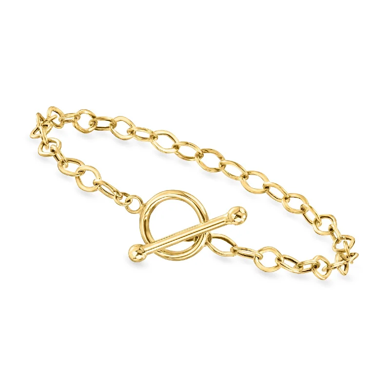 Canaria 10kt Yellow Gold Cable-Link Toggle Bracelet