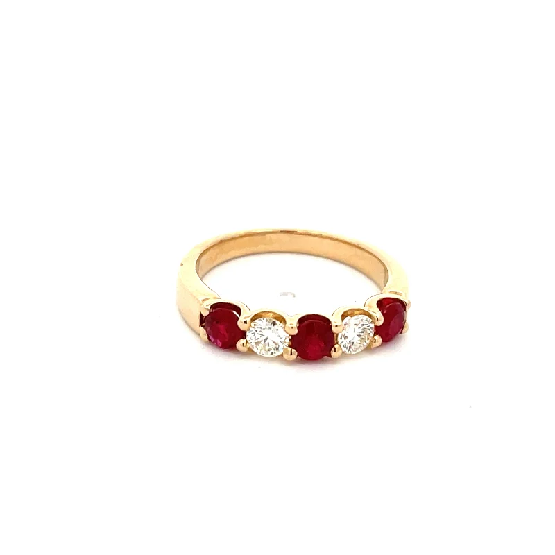 Yellow Gold Ruby Ring